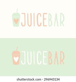 Juice bar logotypes