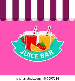 Juice Bar Vector Illustration Design