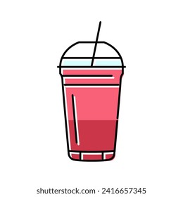 juice beverage drink color icon vector. juice beverage drink sign. isolated symbol illustration