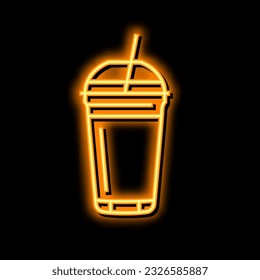 juice beverage drink neon light sign vector. juice beverage drink illustration
