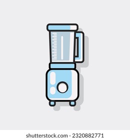 juice blender flat icon logo design