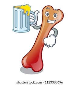 With juice bone jelly candy mascot cartoon