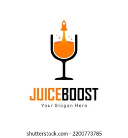 juice boost logo vector template