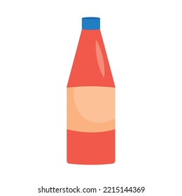 juice bottle on white background