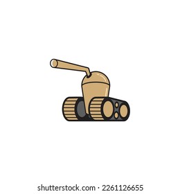 juice bottle tank vector illustration