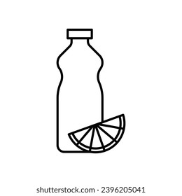 Ilustración de icono del vector del frasco de jugo
