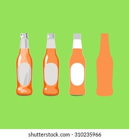juice bottle vector illustration
