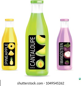 Juice bottle.illustration vector