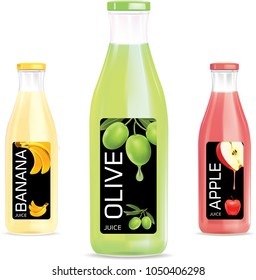 Juice bottle.illustration vector