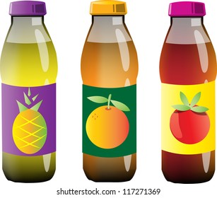 Juice bottles