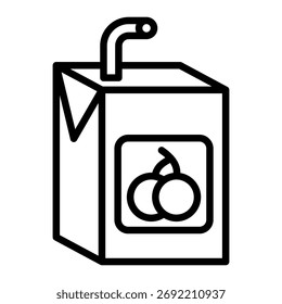 Juice Box Icon Element für Design