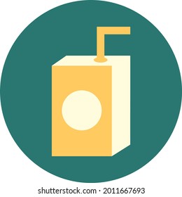 Juice box, illustration, vector on a white background.