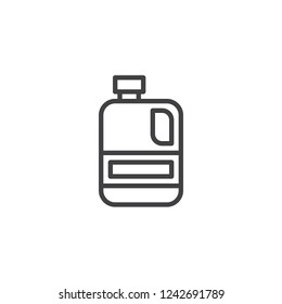 Juice box outline icon. linear style sign for mobile concept and web design. juice package simple line vector icon. Symbol, logo illustration. Pixel perfect vector graphics
