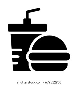 juice and burger icon