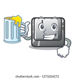 With juice button J on a computer character