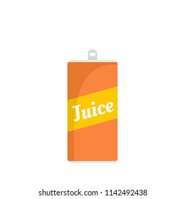 Juice can icon. Flat illustration of juice can vector icon for web isolated on white