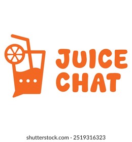 Saft chat flach minimalistisch logo design