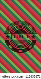 Juice christmas emblem.