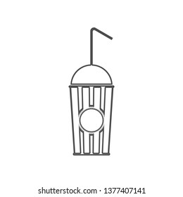 juice in the cinema icon. Set of cinema  element icons. Premium quality graphic design. Signs and symbols collection icon for websites, web design, mobile app on white background