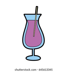 juice cup glass with straw