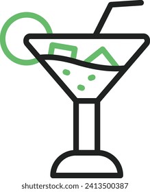 Imagen vectorial de icono de taza de jugo. Adecuado para aplicaciones web móviles y medios de impresión.