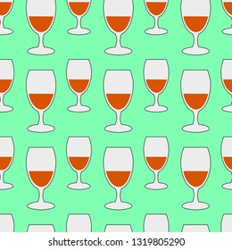 juice cup seamless pattern