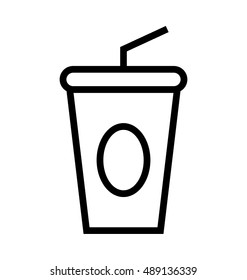 Juice Cup Vector Icon