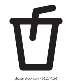 Juice Cup Vector Icon