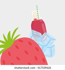 juice design. glass icon. drink concept, vector illustration