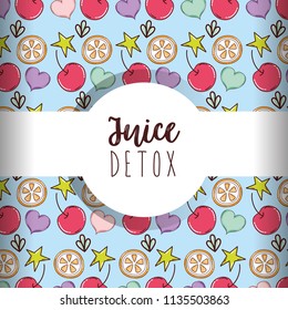 Juice detox background