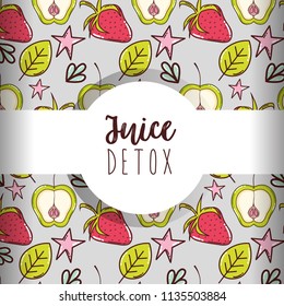 Juice detox background