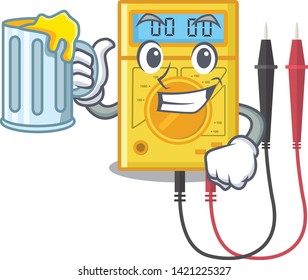 With juice digital multimeter toys in cartoon shape