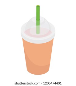 
Juice in a disposable glass for the purpose of taking it away
