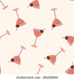 juice drink , cartoon seamless pattern background