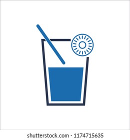 Juice Drink Icon, Cocktail Drink Icon