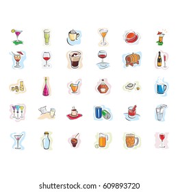 Juice and Drink Icon Set