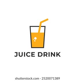 juice drink logo design concept idea