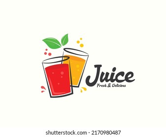 Juice Drink Logo Design Template Stock Vector (royalty Free) 2170980487 