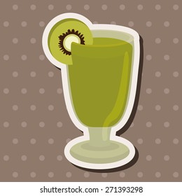 juice drink theme elements