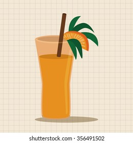 juice drink theme elements