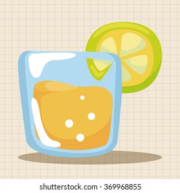juice drink theme elements