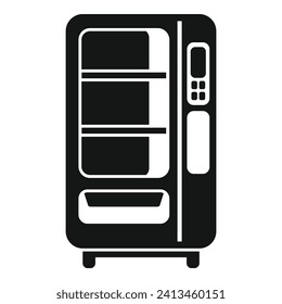 Juice drinking machine icon simple vector. Transported supply. Cooling candy
