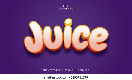 Juice Editable Text Effect Font