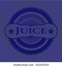 Juice emblem with jean high quality background