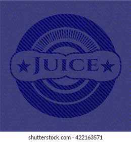 Juice emblem with jean high quality background