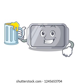 With juice empty baking tray close with character