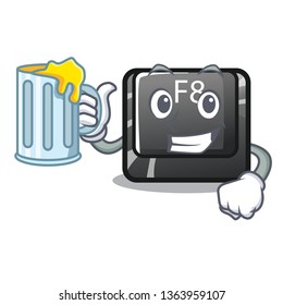 With juice f8 button installed on computer mascot
