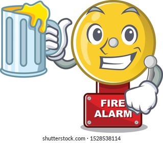 With juice fire alarm with the character shape