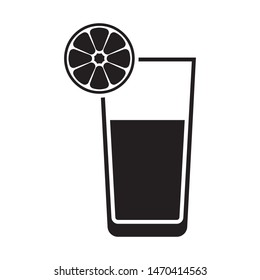 Juice flat vector icon. Cocktail flat vector icon