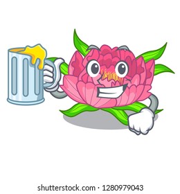 With juice flower tree poeny in character form
